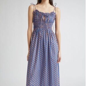 Dôen Rhoda Dress in Mazarine Sunrise Paisley | M